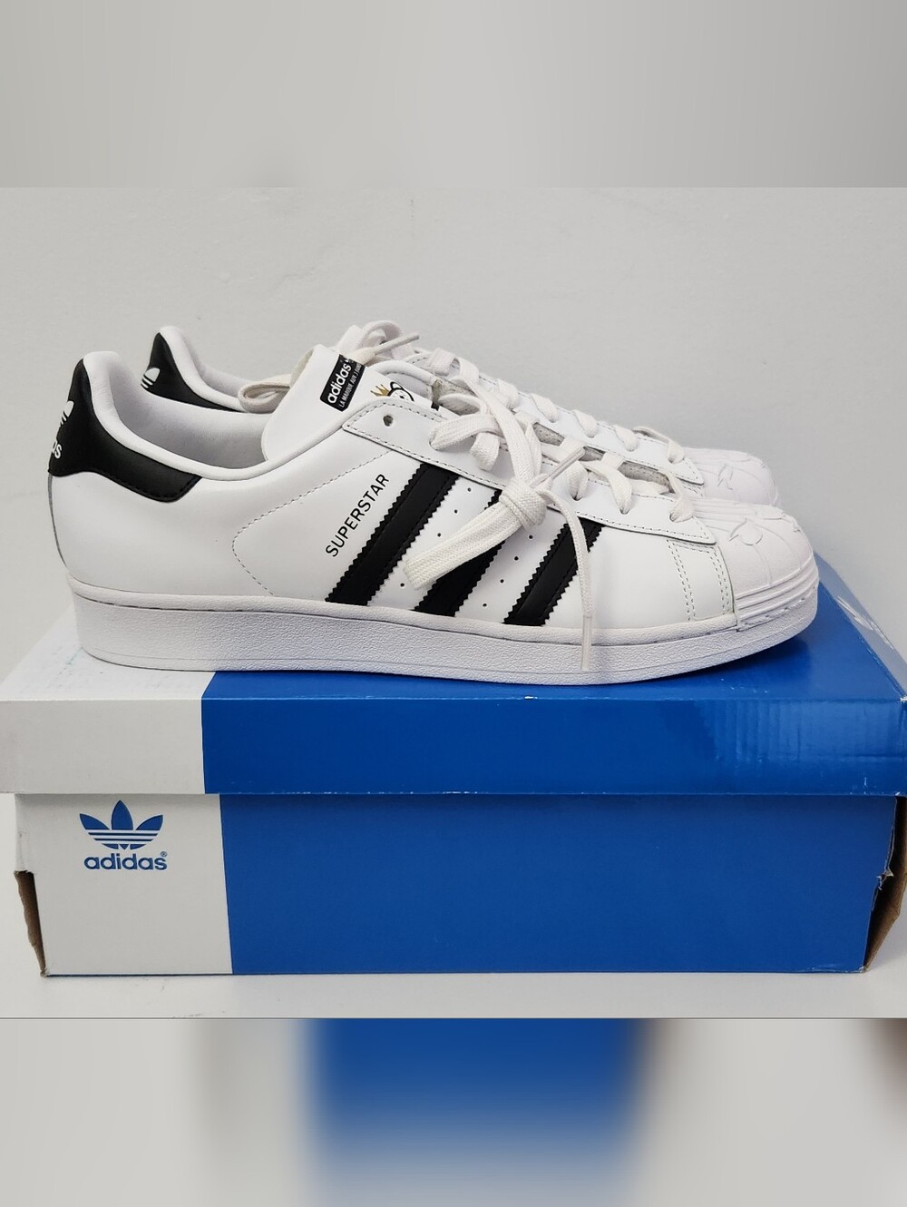 NEW Adidas Superstar Nigo Bearfoot Men's White Leather Sneakers